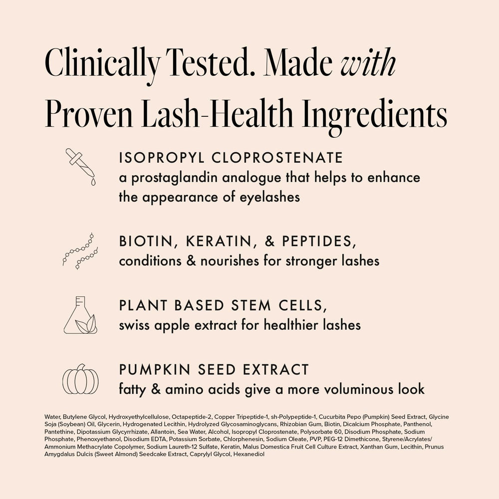 Borboleta Lash Serum packaging on a clean surface.