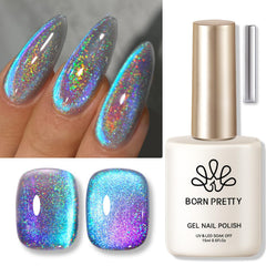 Born Pretty 9D cat magnetic eye gel polish bottle showing bold cat-eye shimmer.