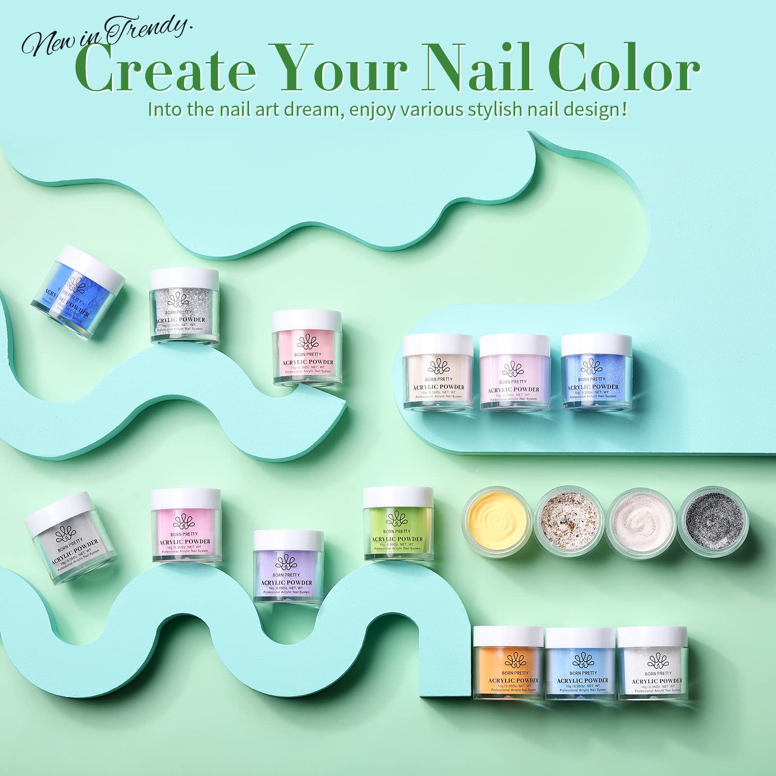 Long-lasting design possibilities with Born Pretty 36-color kit.