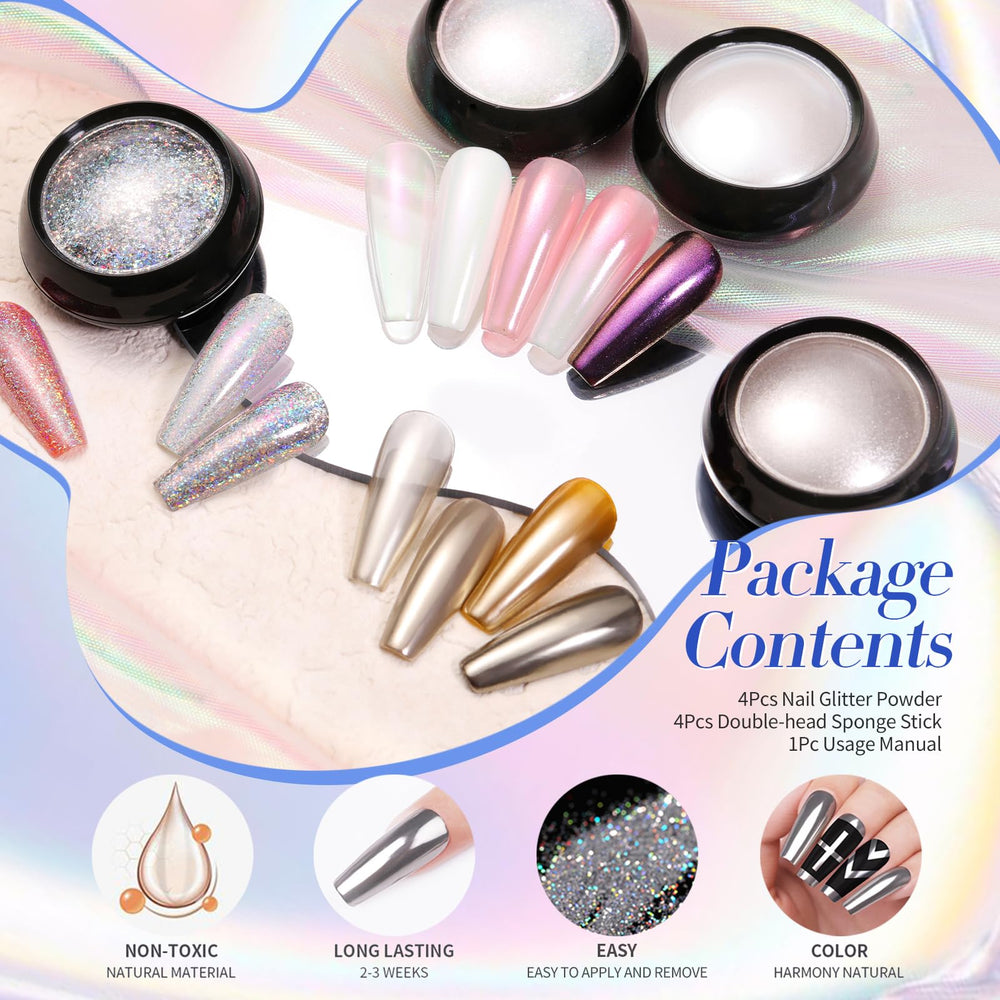 Born Pretty aplicación fácil del polvo de uñas para usuarios de todos los niveles.