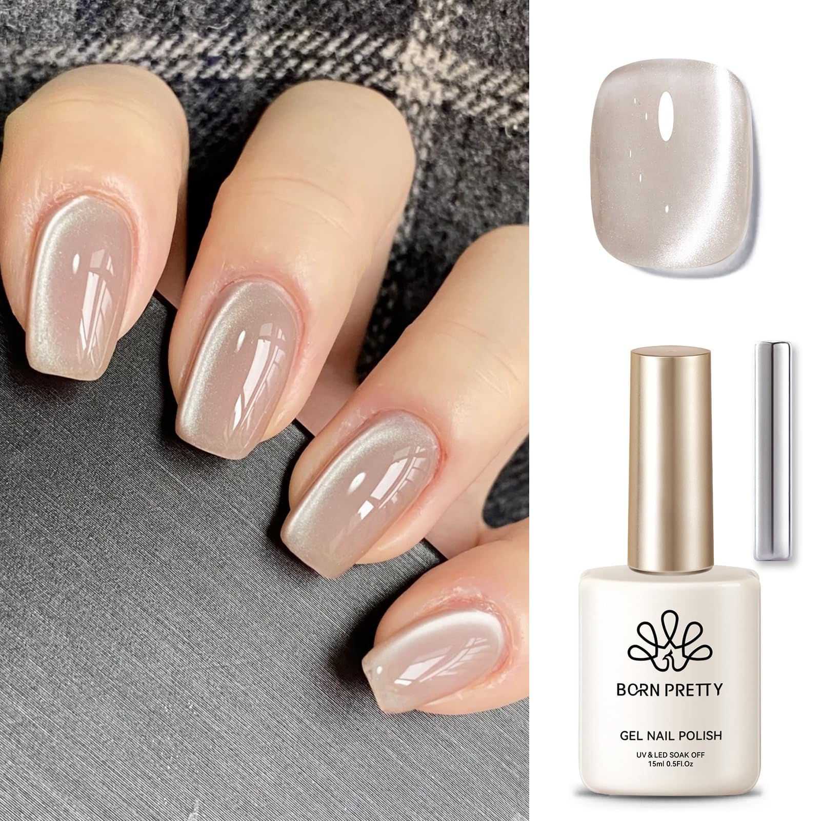 Born Pretty base y top coat no incluidas; compra por separado.