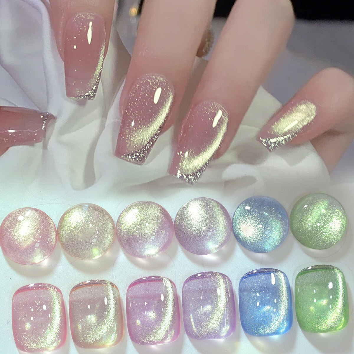 Born Pretty Cat Eye Magnetico Aurora: efecto deslumbrante para uñas.