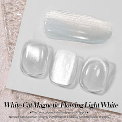 Born Pretty cat magnetic eye effect with sparkling color-shift design for nails.