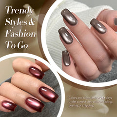 Born Pretty Cat Magnetic Eye Gel Nail Polish red dramatic swatch revealing bold, glossy finish