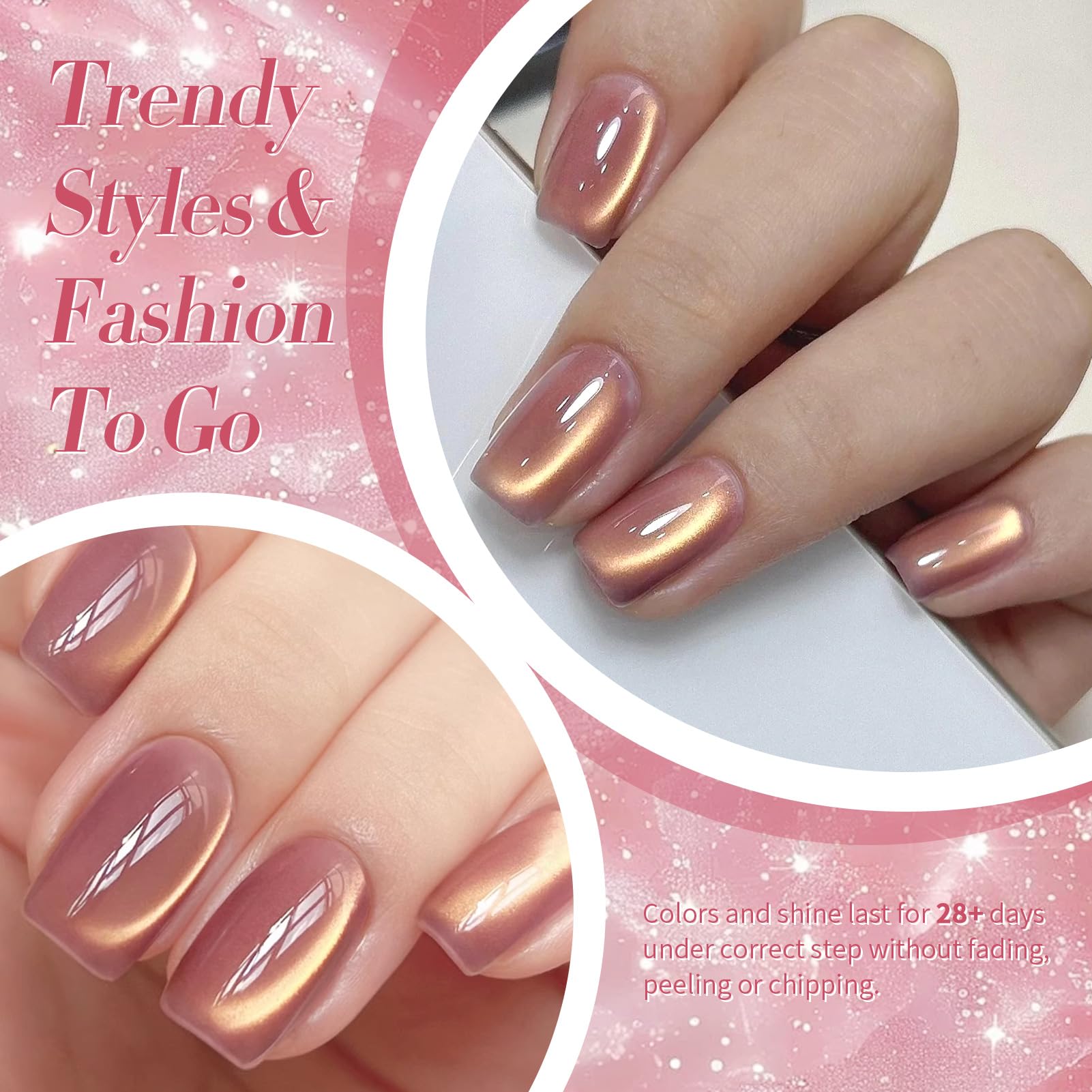 Born Pretty Cat Magnetic Eye Gel Polish is compatible with UV and LED curing