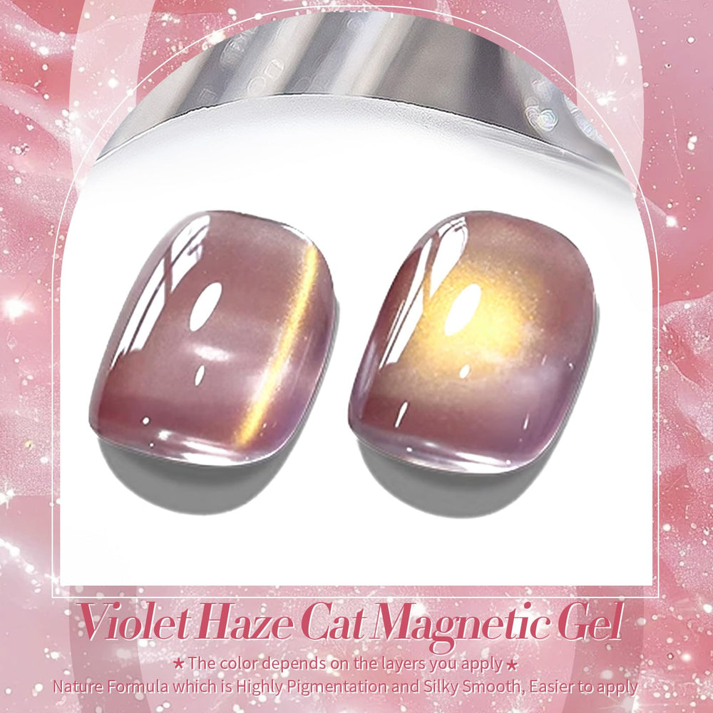 Born Pretty Cat Magnetic Eye Gel Polish magnetic effect preview for dramatic cat-eye accents