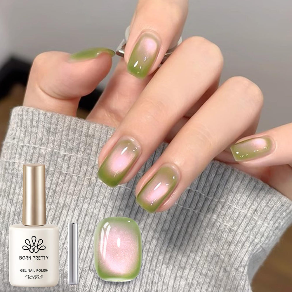 Born Pretty Cat Magnetic Eye Gel Nail Polish bottle with ceramic-like glossy finish