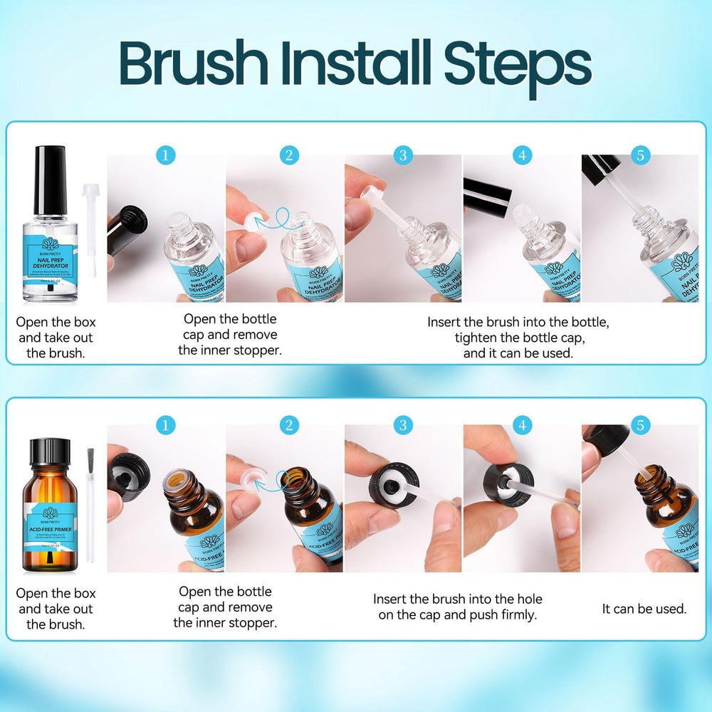Compatibilidad de Born Pretty con sistemas gel y acrílico