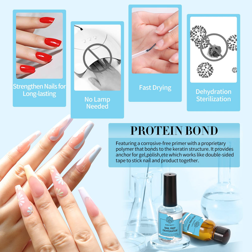 Deshidratante Born Pretty elimina aceites para uñas limpias