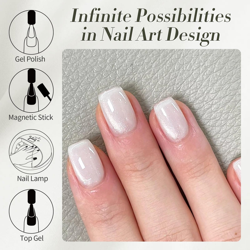 Born Pretty Esmalte ojo-de-gato diseña patrones magnéticos únicos