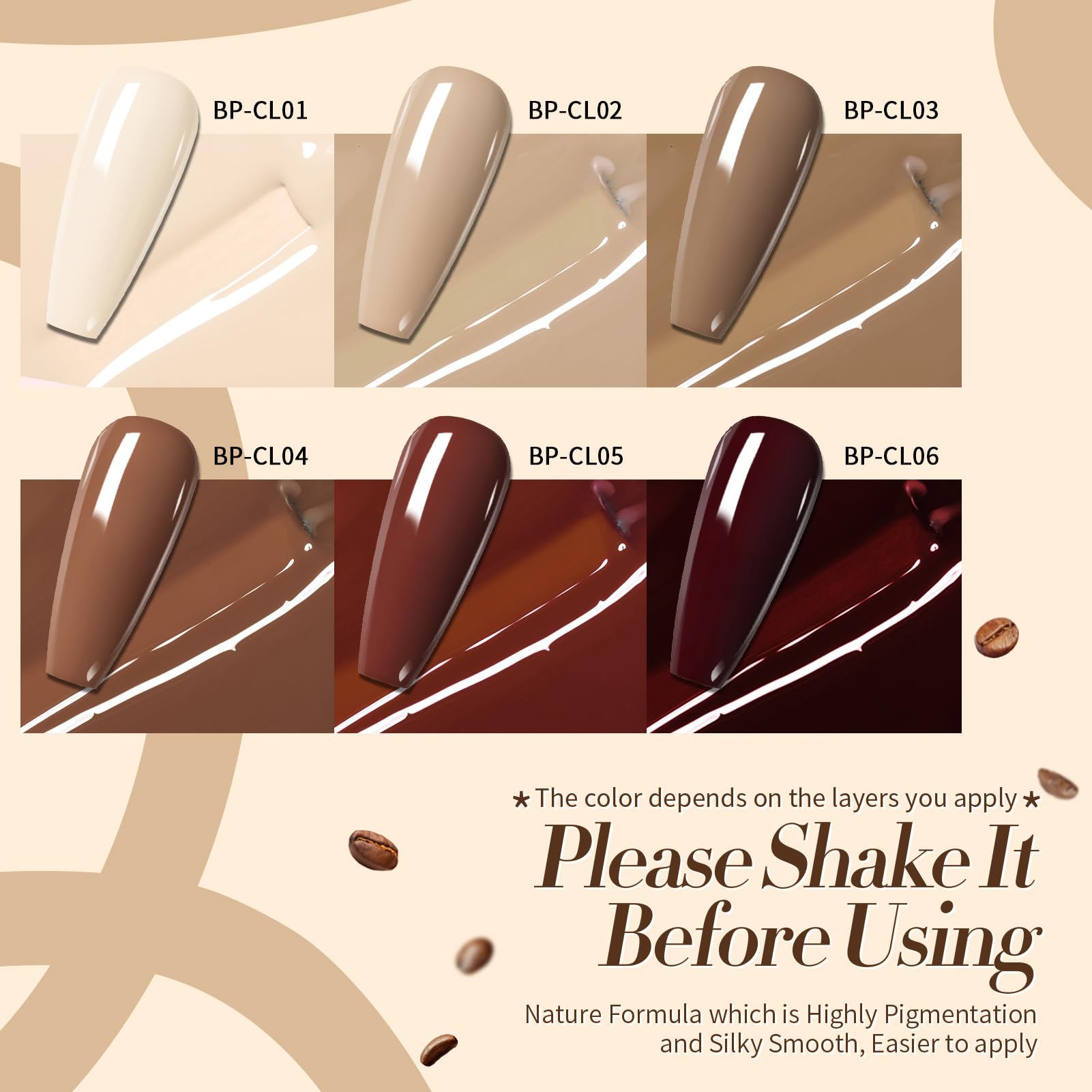 Born Pretty: Botellas de la colección nude, colores versátiles para cualquier estación