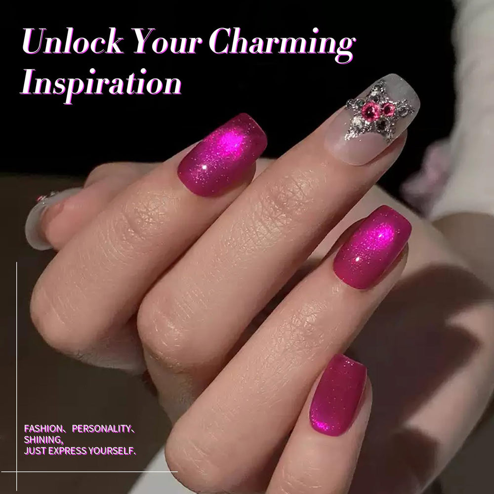 Born Pretty Cat Magnetic Eye Gel Nail Polish, acabado brillo de cristal para uñas naturales o acrílicas