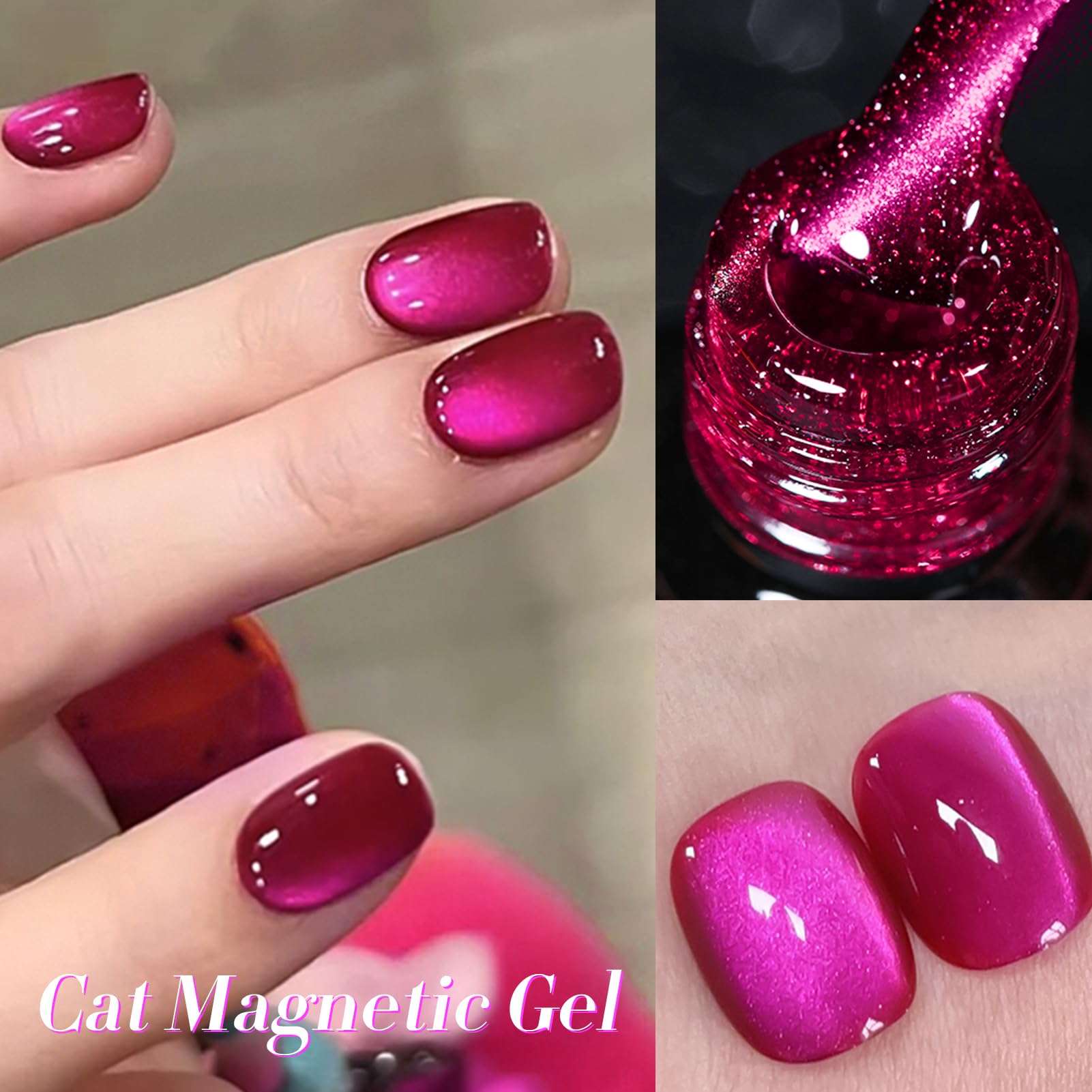 Born Pretty Cat Magnetic Eye Gel Nail Polish Fruta Dragón, aplicación fácil para resultados profesionales