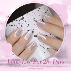 Born Pretty Moonlight White aplicacion facil para uñas limpias