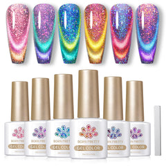 Born Pretty esmalte gel magnético gato con efecto 9D para uñas llamativas