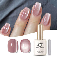 Esmalte magnético ojo de gato Born Pretty frente a la botella, brillo intenso