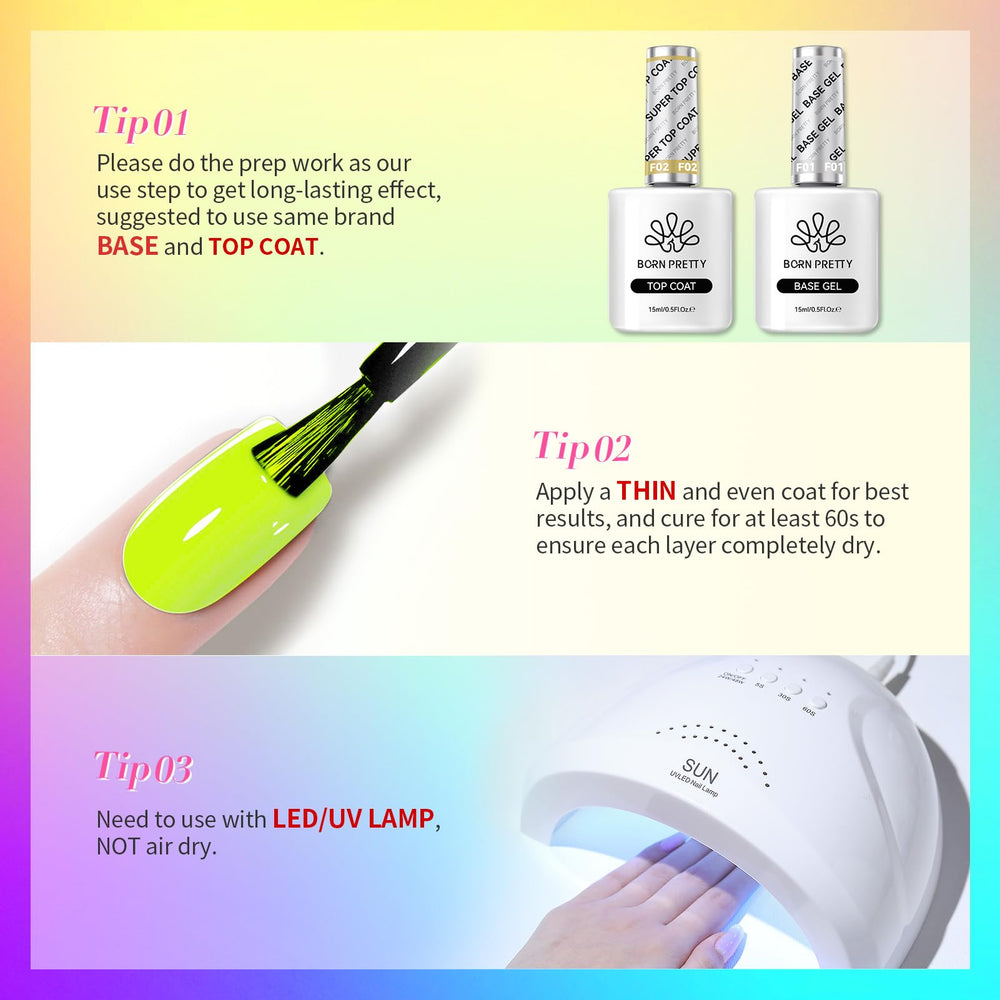 Gel neon verde vivo para uñas y arte de uñas