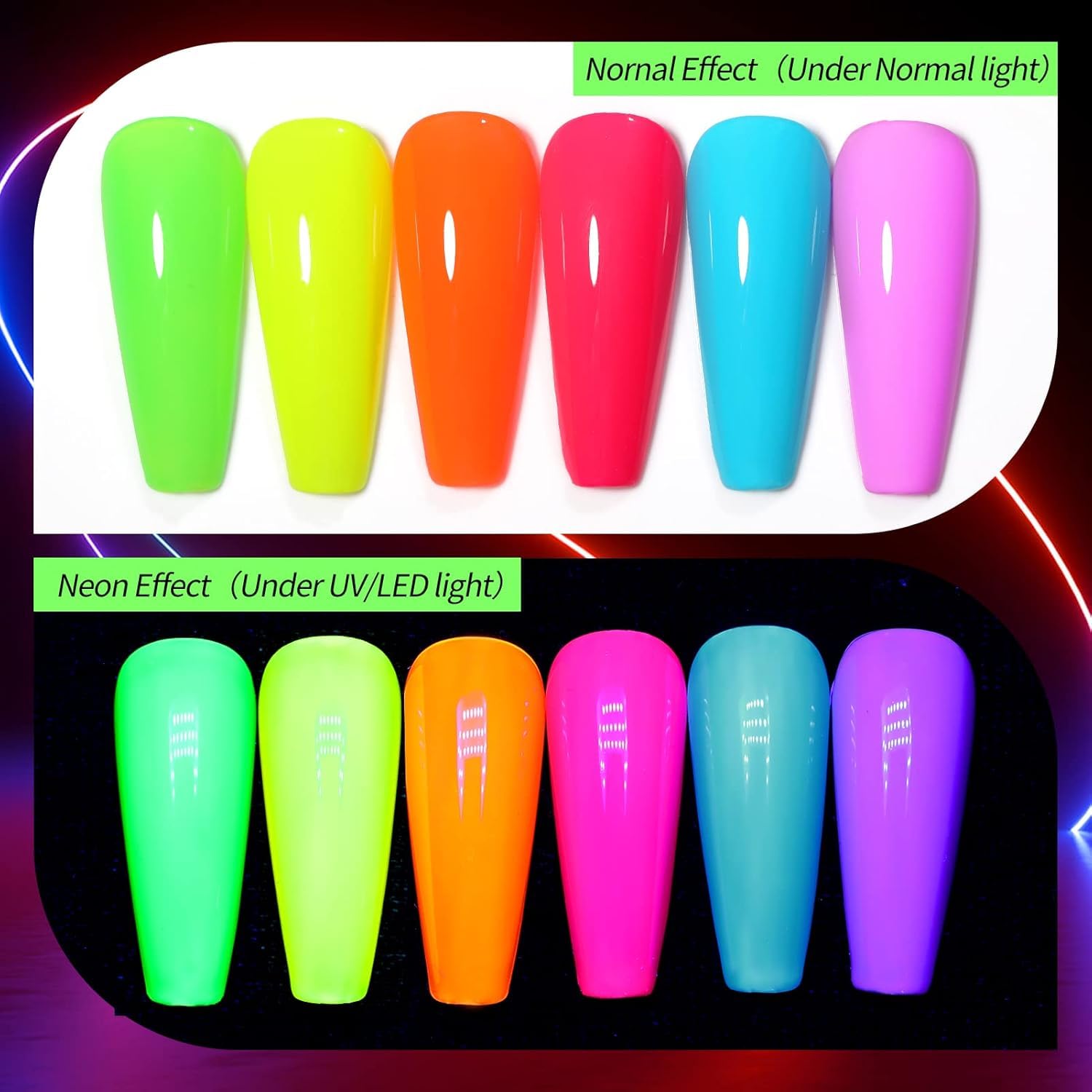 Gel neon morado para uñas con acabado pulido y duradero