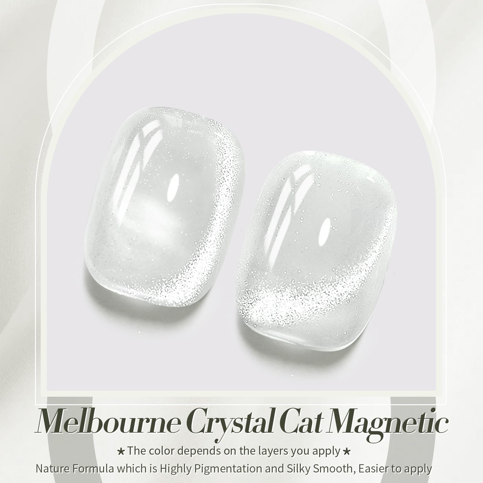 Born Pretty Esmalte ojo-de-gato hologografico ofrece destellos visibles