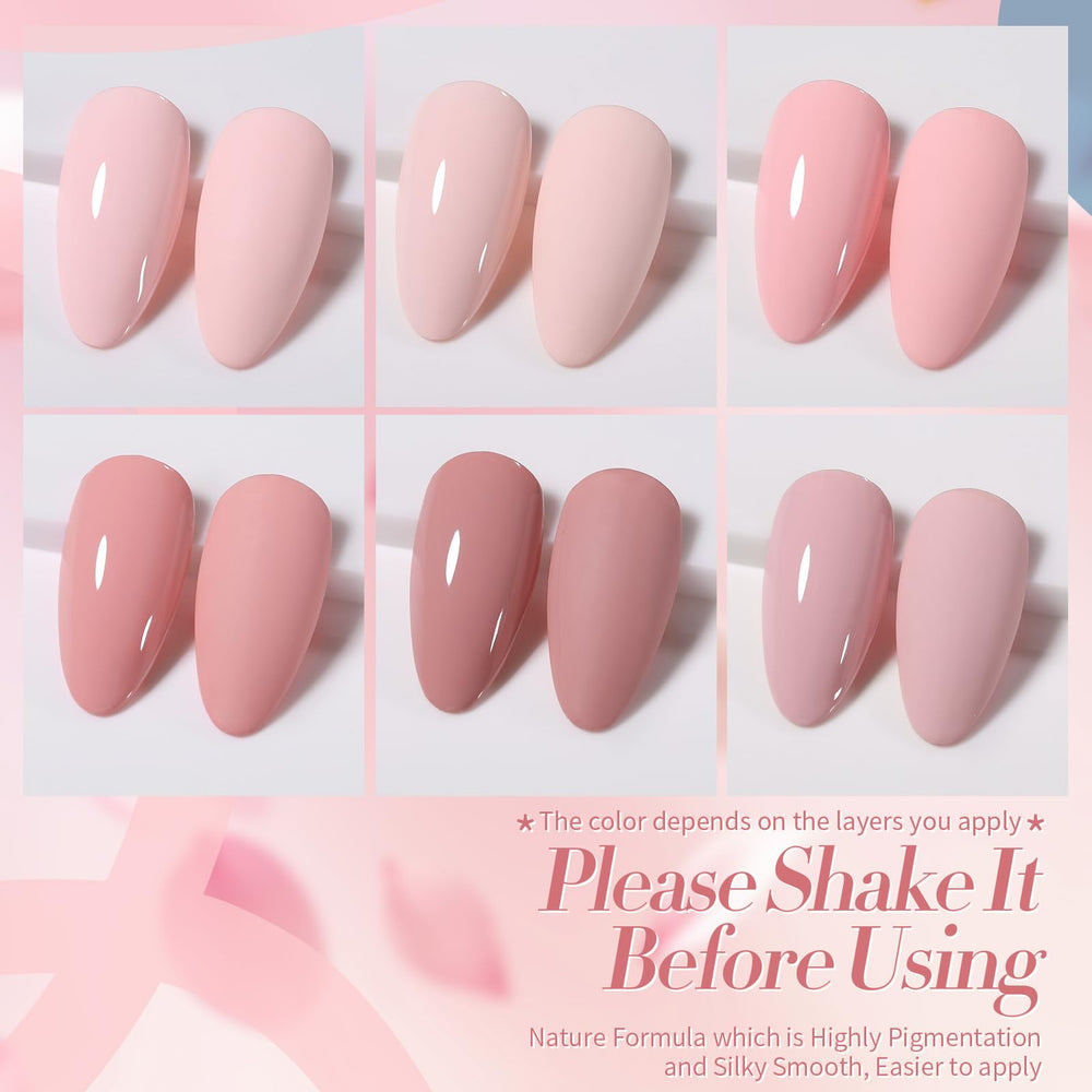 Born Pretty Esmalte Gel Rosa Dulce para uñas románticas.