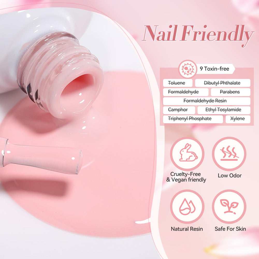 Born Pretty Esmalte Gel Rosa 6 Colores para looks versátiles.