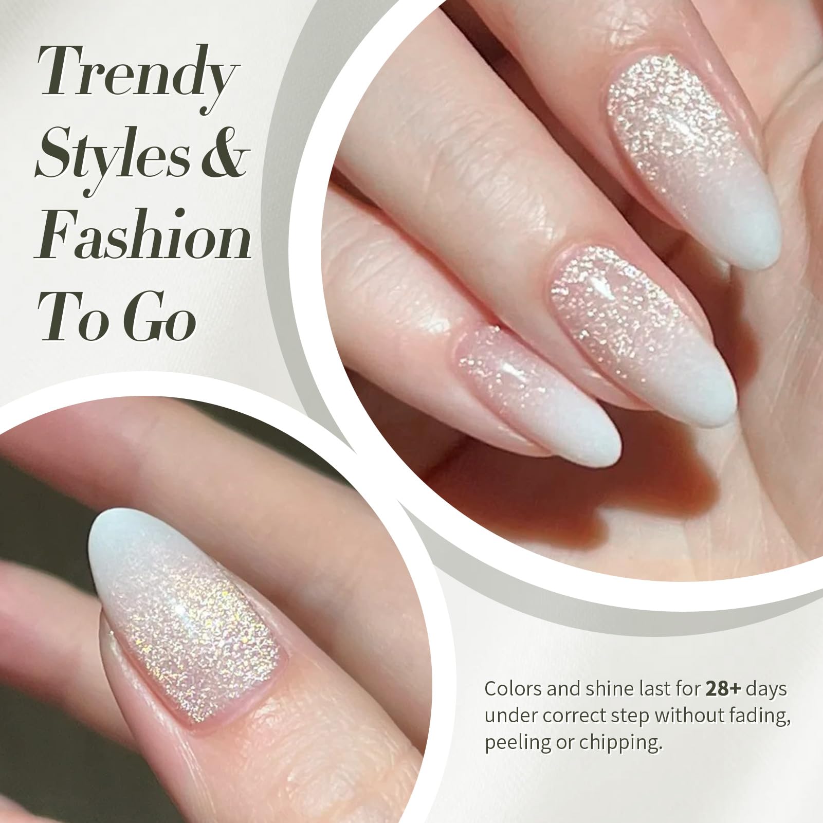 Born Pretty Esmalte ojo-de-gato brillo intenso tras curado
