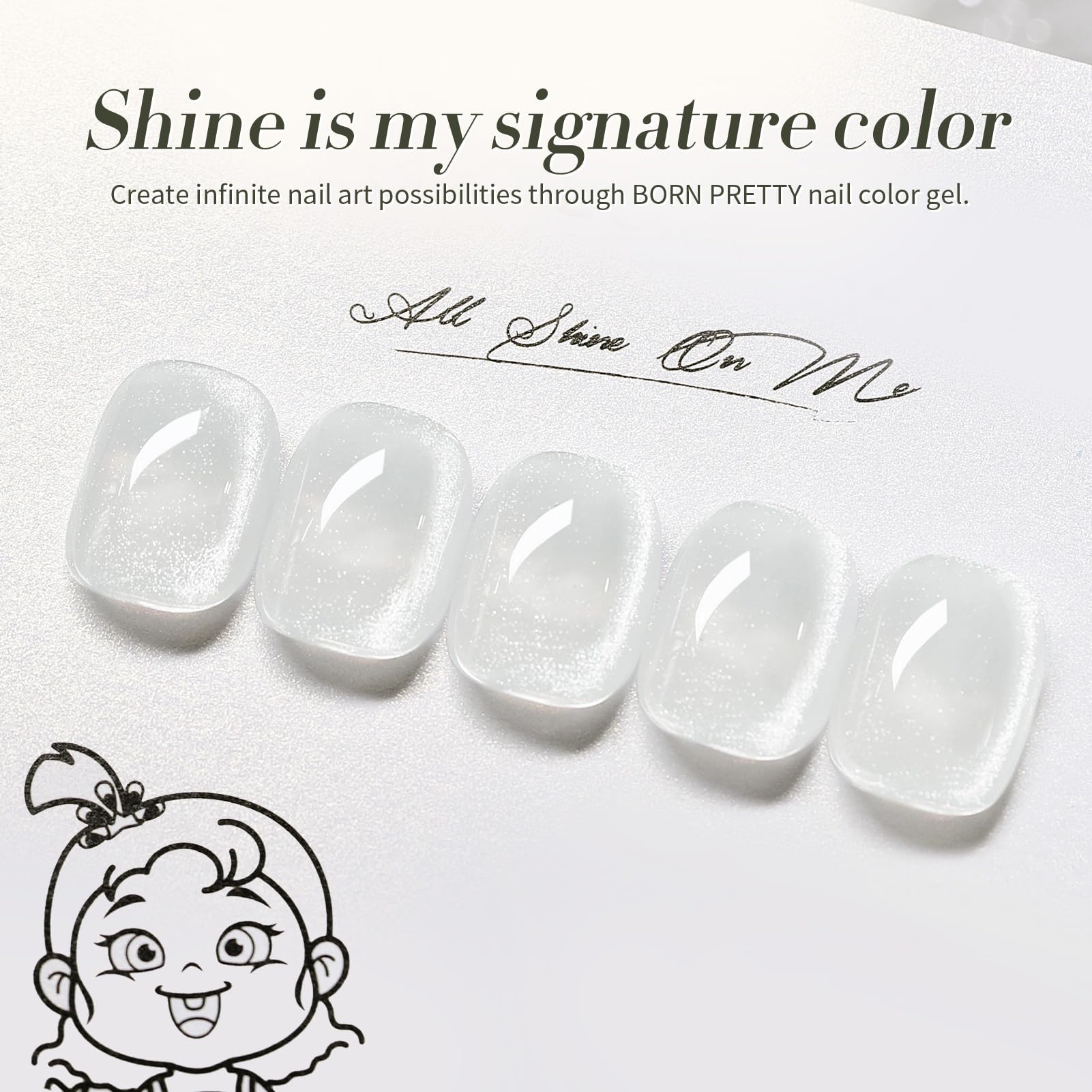 Born Pretty Esmalte ojo-de-gato para uso DIY en casa