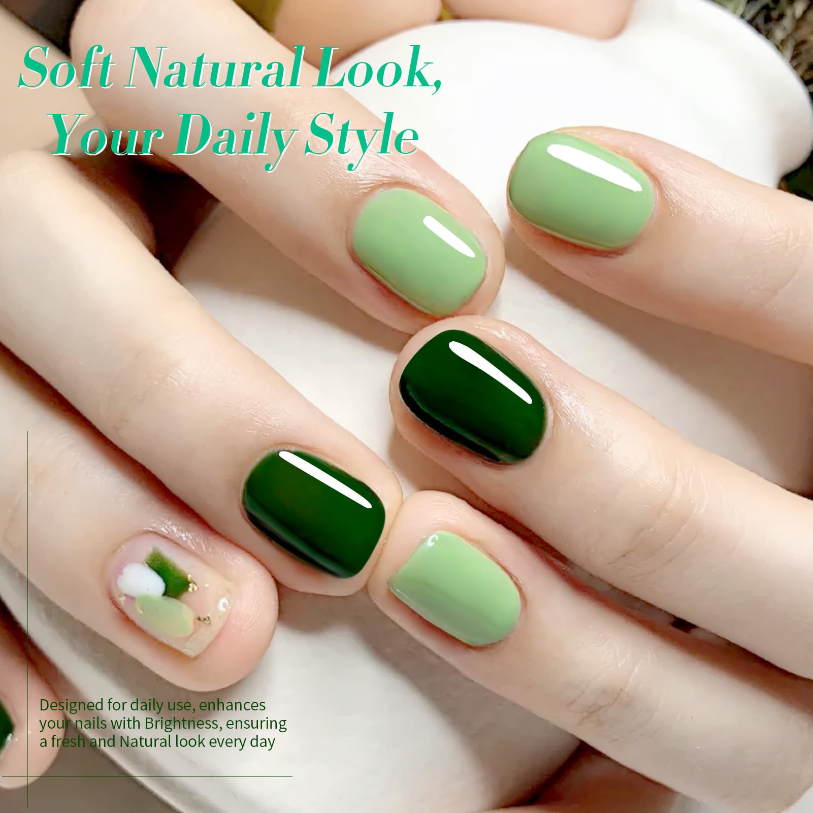 Born Pretty: esmalte verde aguacate en botella, pigmentación intensa para uñas vibrantes