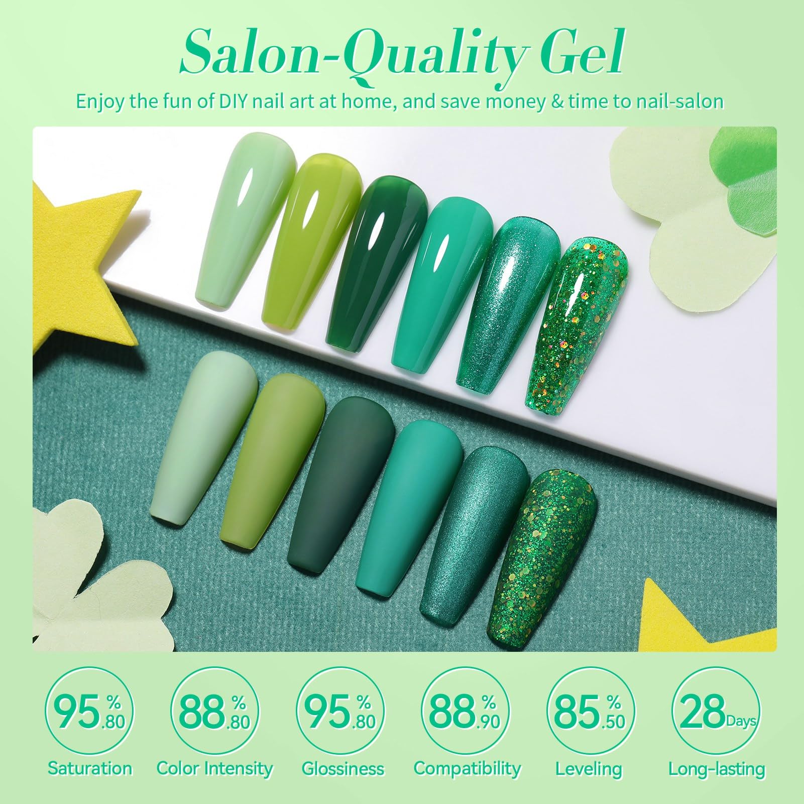 Born Pretty: esmalte verde oscuro en botella, secado rápido para looks elegantes