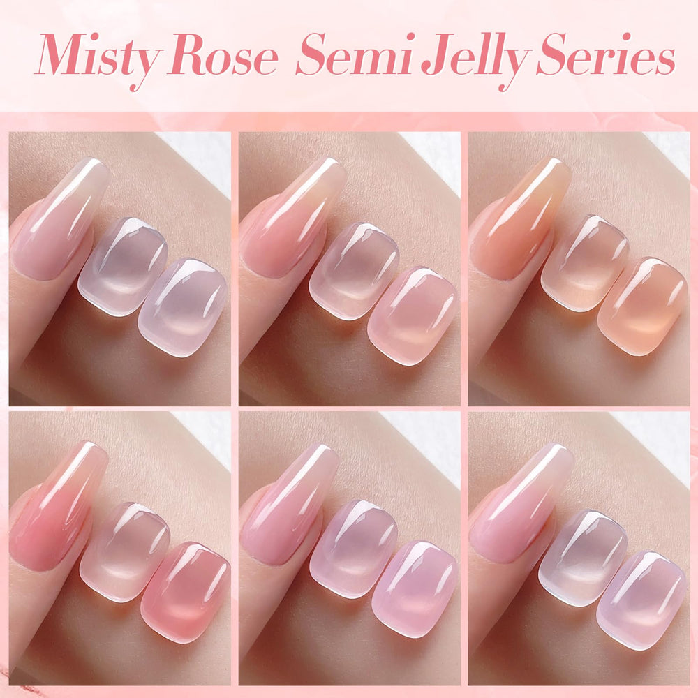 Born Pretty esmalte gel translúcido, brillo intenso en cada capa