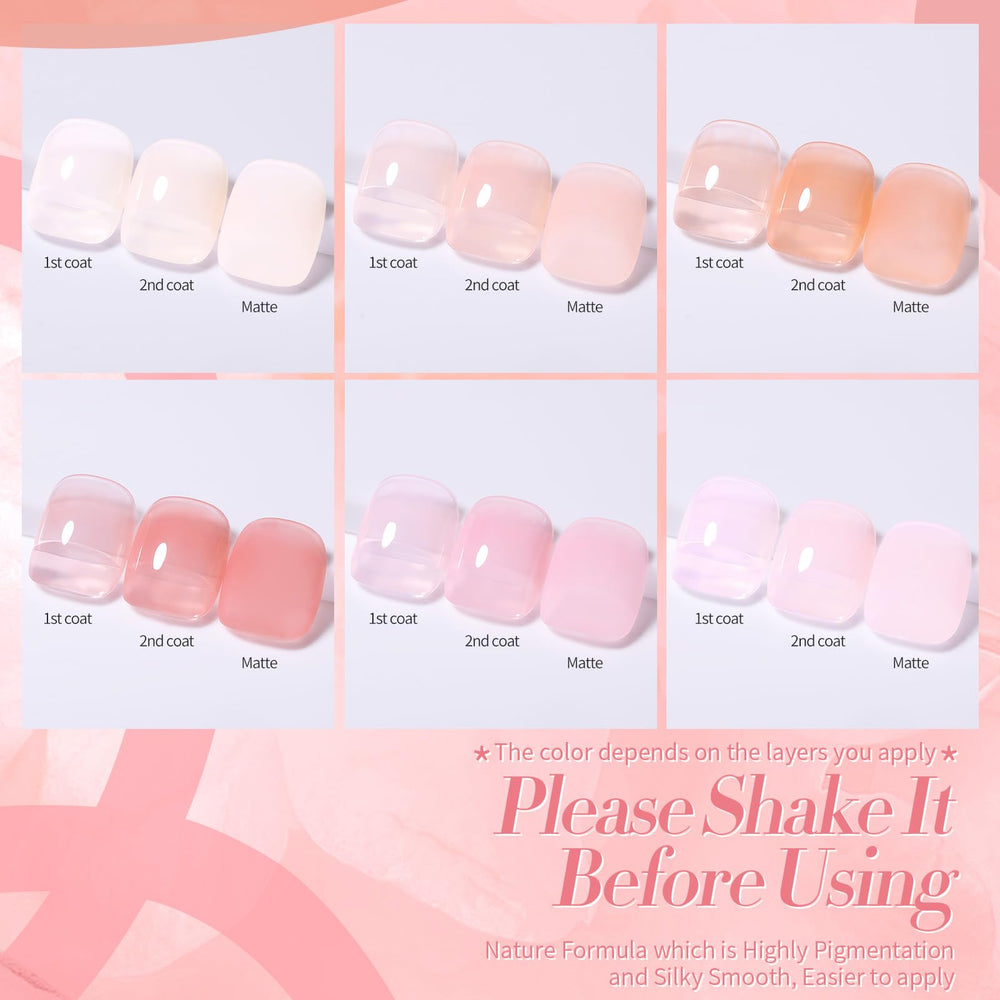 Born Pretty inspiración para uñas con tono rosa suave para manualidades en casa
