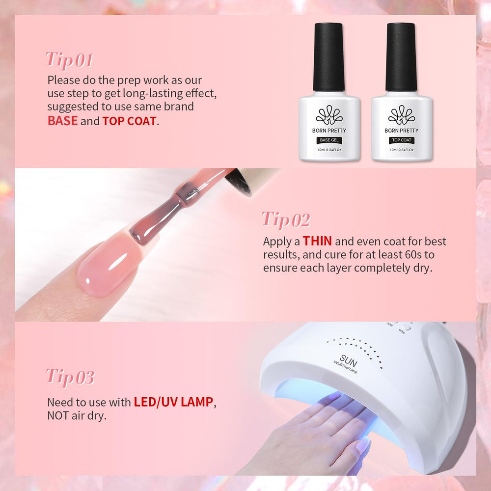 Born Pretty guía de uso paso a paso para uñas hermosas