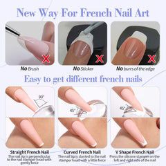 Born Pretty French manicure setup supports smooth tips and minimal smudges.