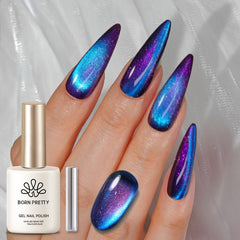 Born Pretty gel imán gato noche purpura: botella de 15 ml para color intenso.