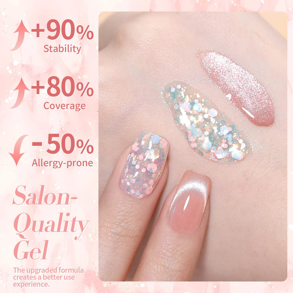 Aplicación fácil con gel de 15 ml para manicura en casa