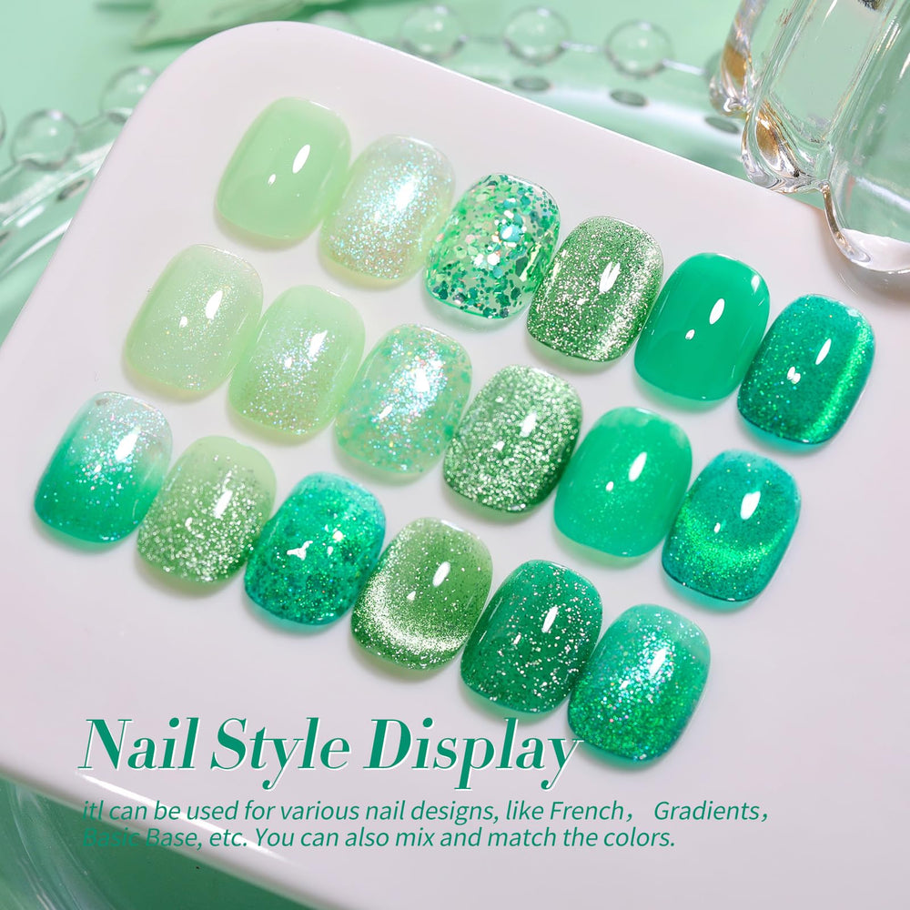 Born Pretty Gel Verde Arte DIY para crear diseños en casa
