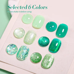 Born Pretty Gel Verde Brillos Holográficos añaden destellos llamativos