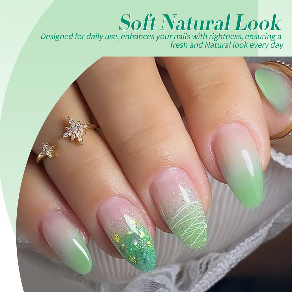 Born Pretty Gel Verde Pigmento claro para capas ligeras y uniformes