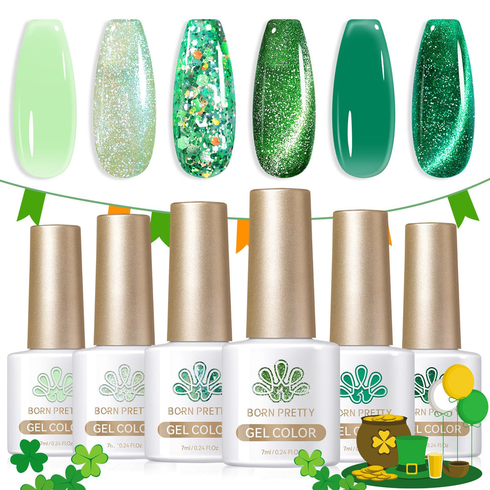 Born Pretty Gel Verde Resistencia duradera y aplicación sencilla