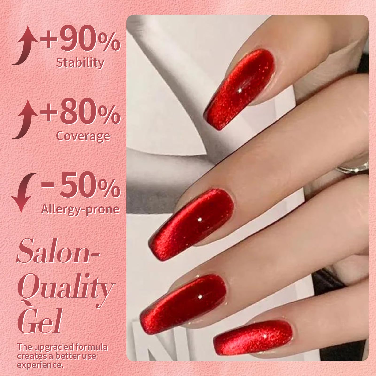Born Pretty gift-ready red nail polish box suitable for holidays and celebrations.
