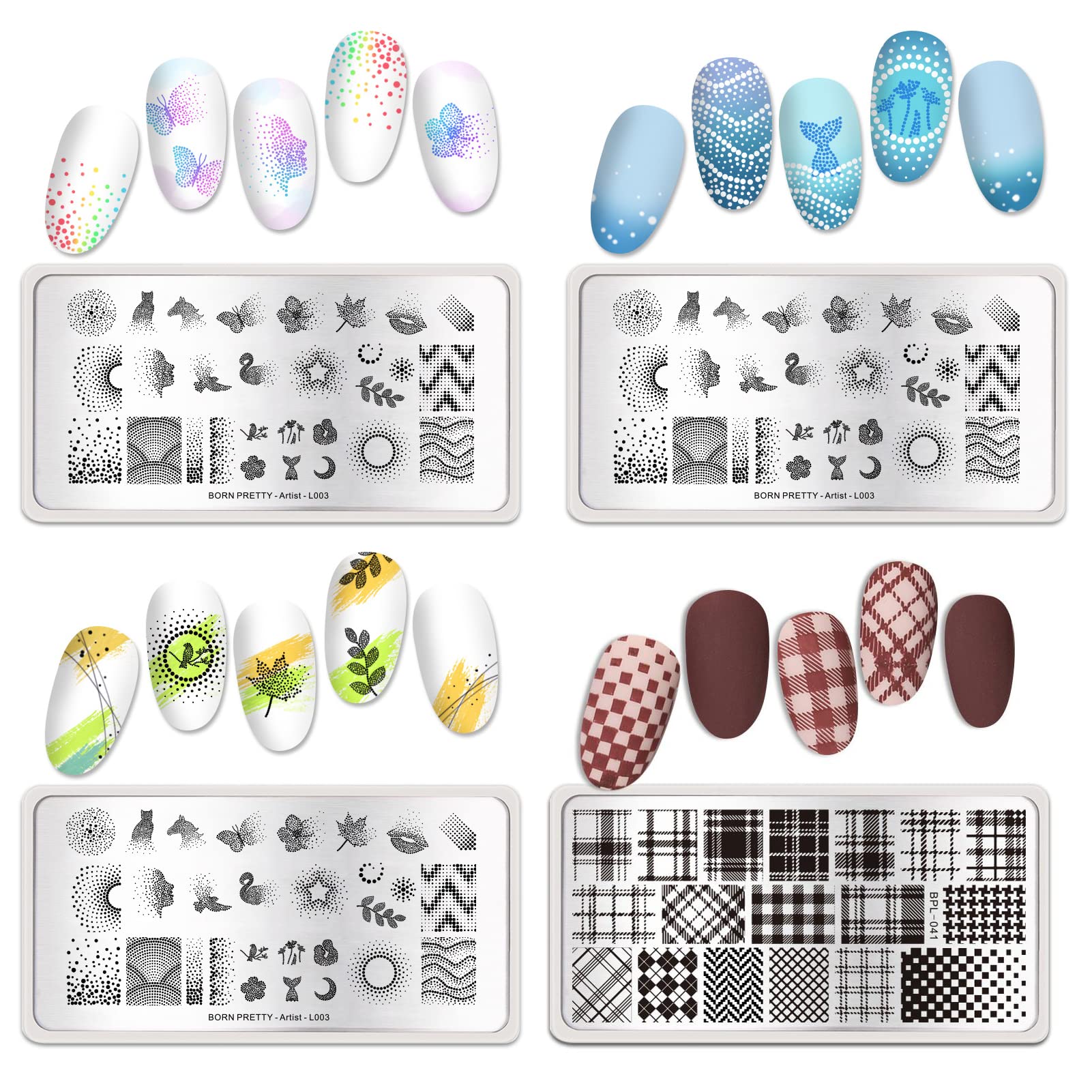 Born Pretty Halloween pattern plate for seasonal nail designs.