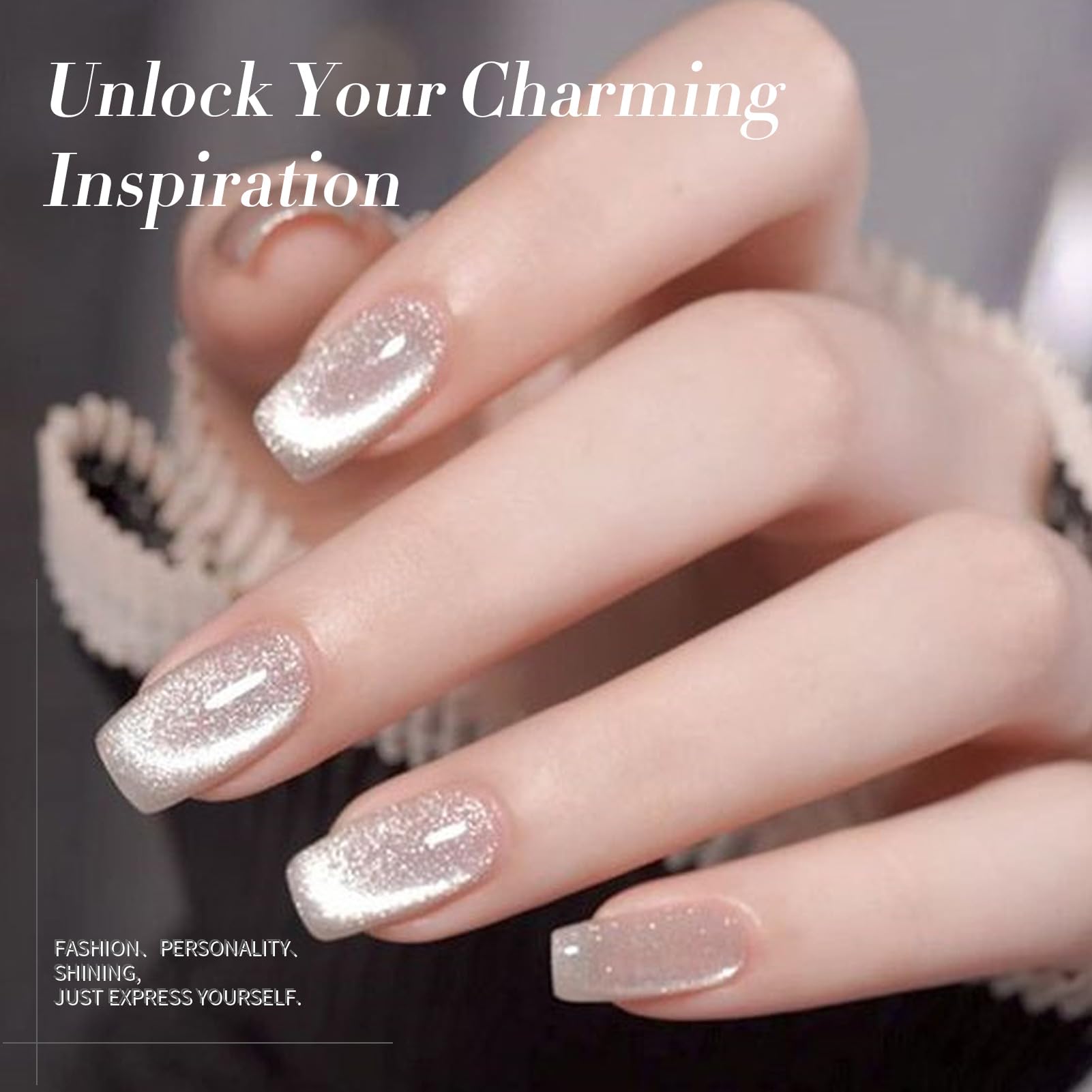 Born Pretty holographic glitter close-up reveals rainbow-like sparkle
