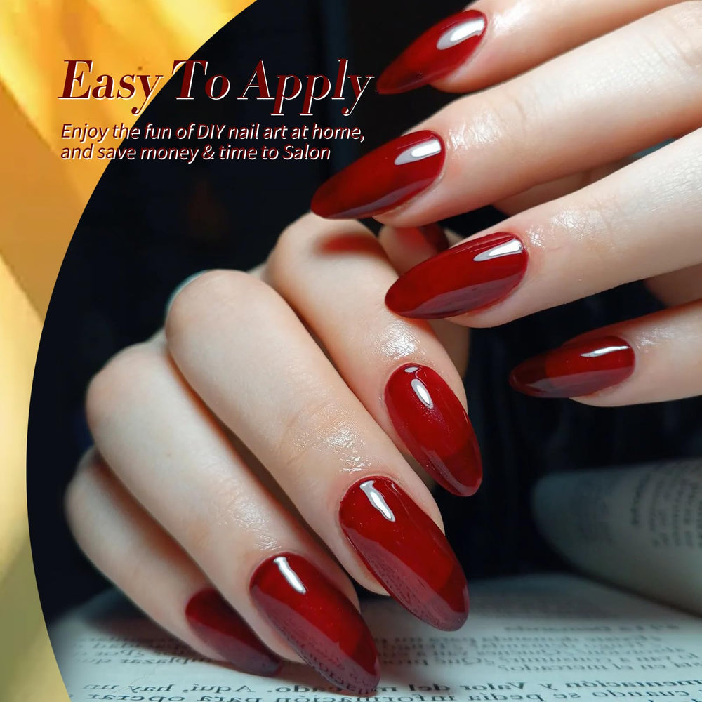Born Pretty Jelly Gel Nail Polish, fórmula saludable con bajo olor para uñas cuidadas.
