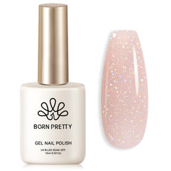 Born Pretty Jelly Gel Polish nude pink bottle front showing translucent-to-opaque transition