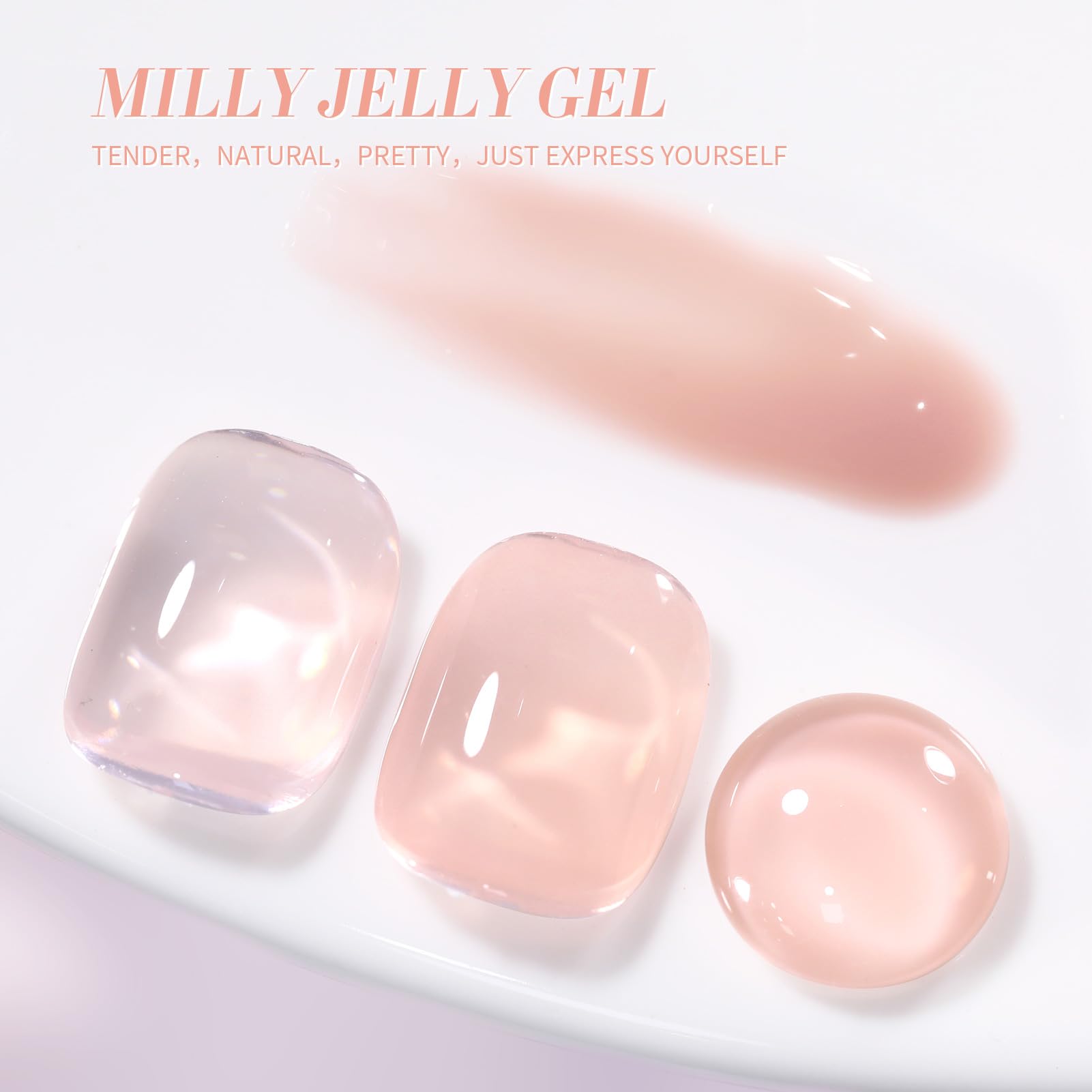 Born Pretty Jelly Nude Gel Polish bottle ready for easy application and lasting shine.