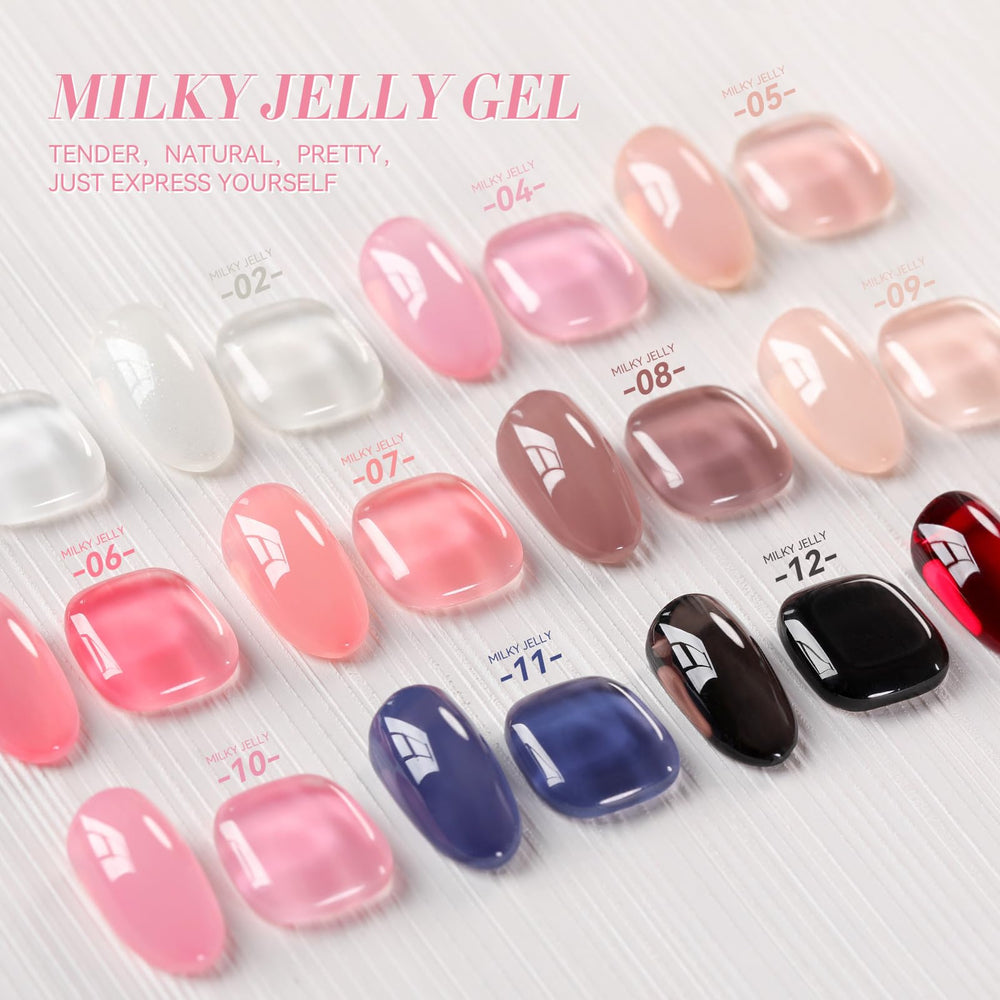 Born Pretty jelly pink gel polish during dry time with potential quick cure