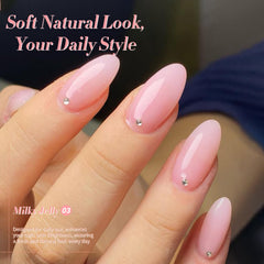 Born Pretty jelly pink nail polish swatches reveal buildable translucency and depth