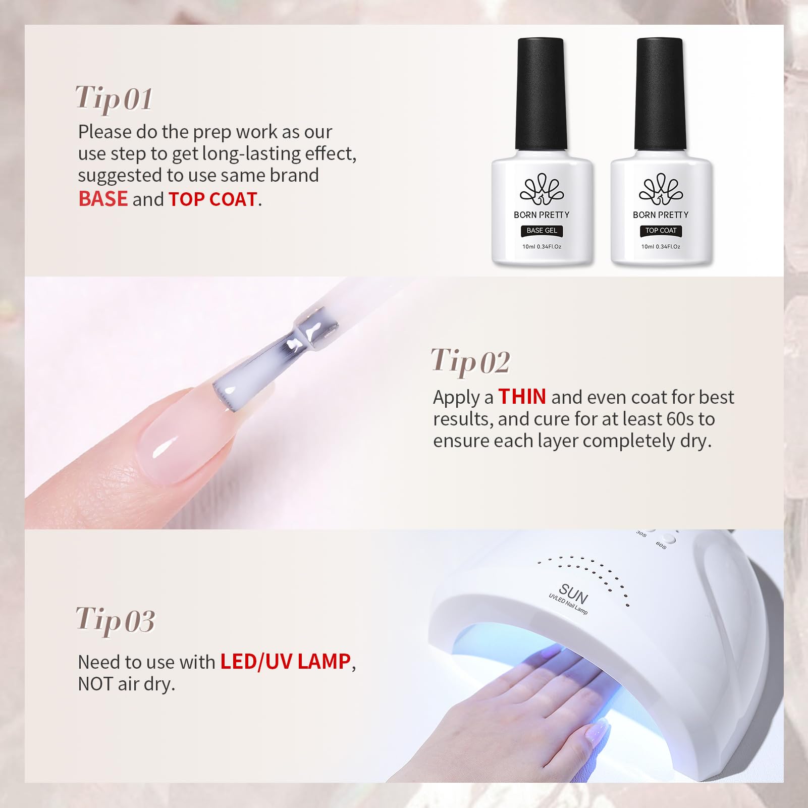 Gift-ready packaging of Born Pretty Milky White gel polish for a versatile present.
