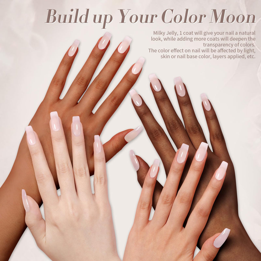 Neutral tint suitable for French-inspired manicures with Born Pretty Milky White.