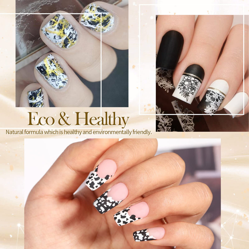 Born Pretty opaque finish on nails demonstrating full coverage.